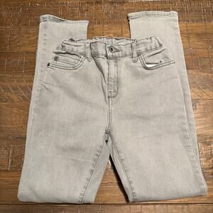 The Children's Place Boys Light Grey Stretch Skinny Jeans Size 12 Stains on legs